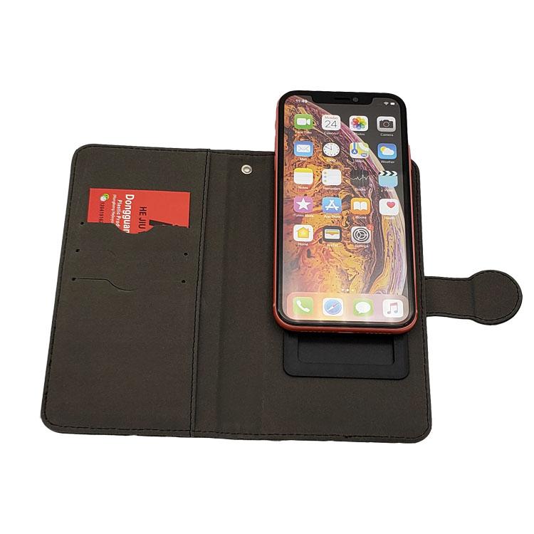 Simple Style Luxury Print PU Leather Flip Wallet Mobile Accessory Cell Phone Back Case for iPhone XS Max