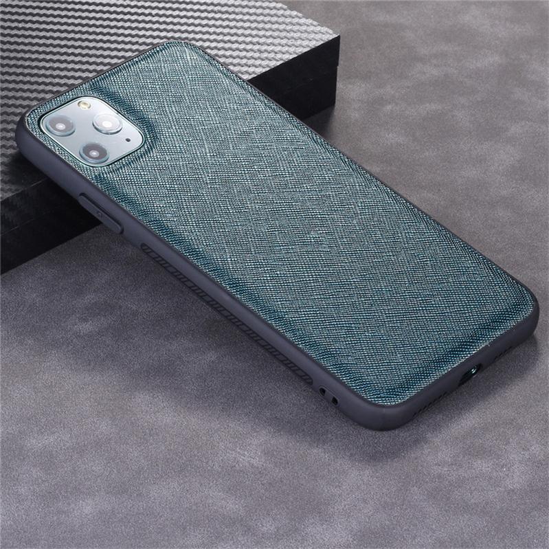 wholesale pu leather skin cell phone case for iPhone 11 Pro max, for iphone 11 pro max saffiano leather case