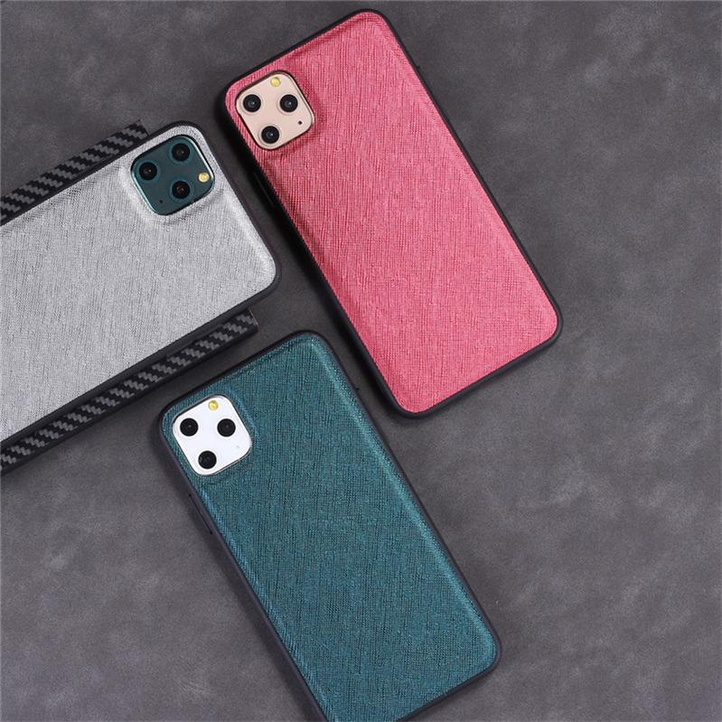 wholesale pu leather skin cell phone case for iPhone 11 Pro max, for iphone 11 pro max saffiano leather case