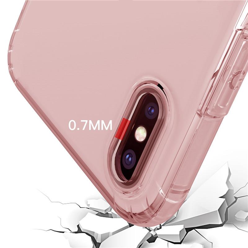 Crystal Clear Transparent Cell Phone Case for iPhone 7/8 7/8plus X XS XR XSMAX and Accessories TPU Back Cover