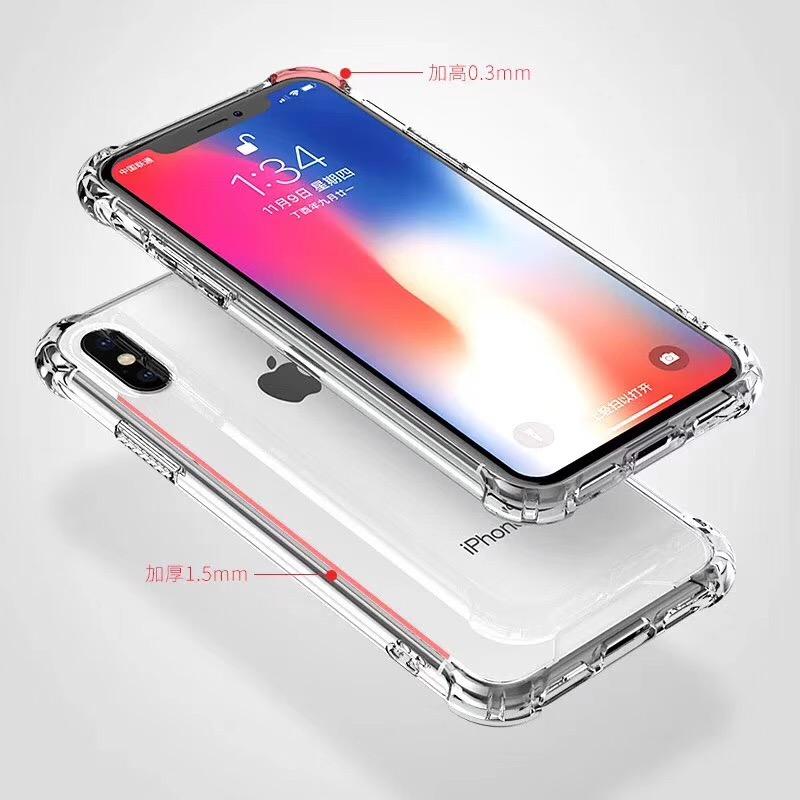 Mobile Cell Phone Case For iPhone X Case Shockproof Clear Transparent Acrylic Protection Cover