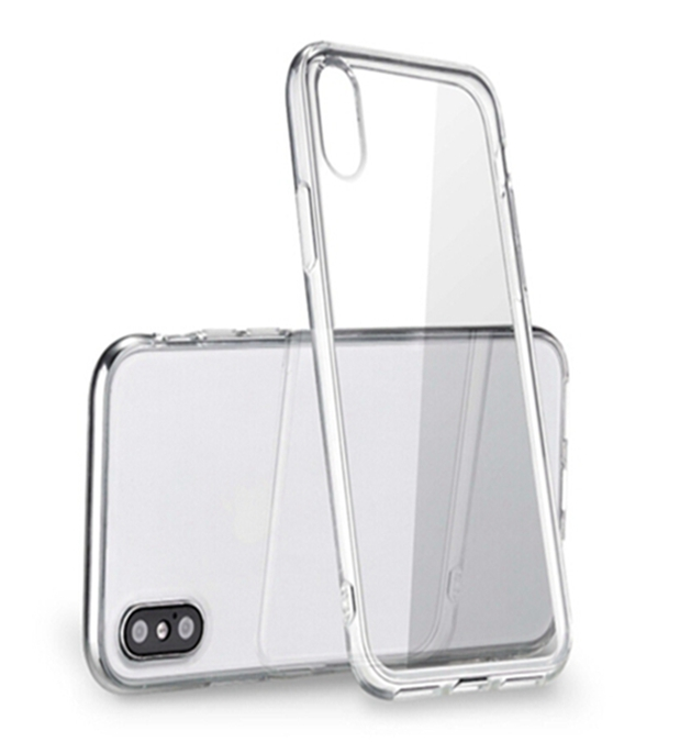 Fashionable clear Transparent silicone cell phone case for iphone X xs 11 pro cell phone cover