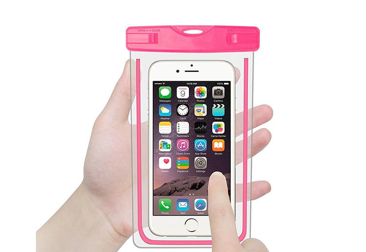Wholesale OEM Custom Design Logo Clear Waterproof Cell Phone Bags Case for iPhone 7 8 8 Plus