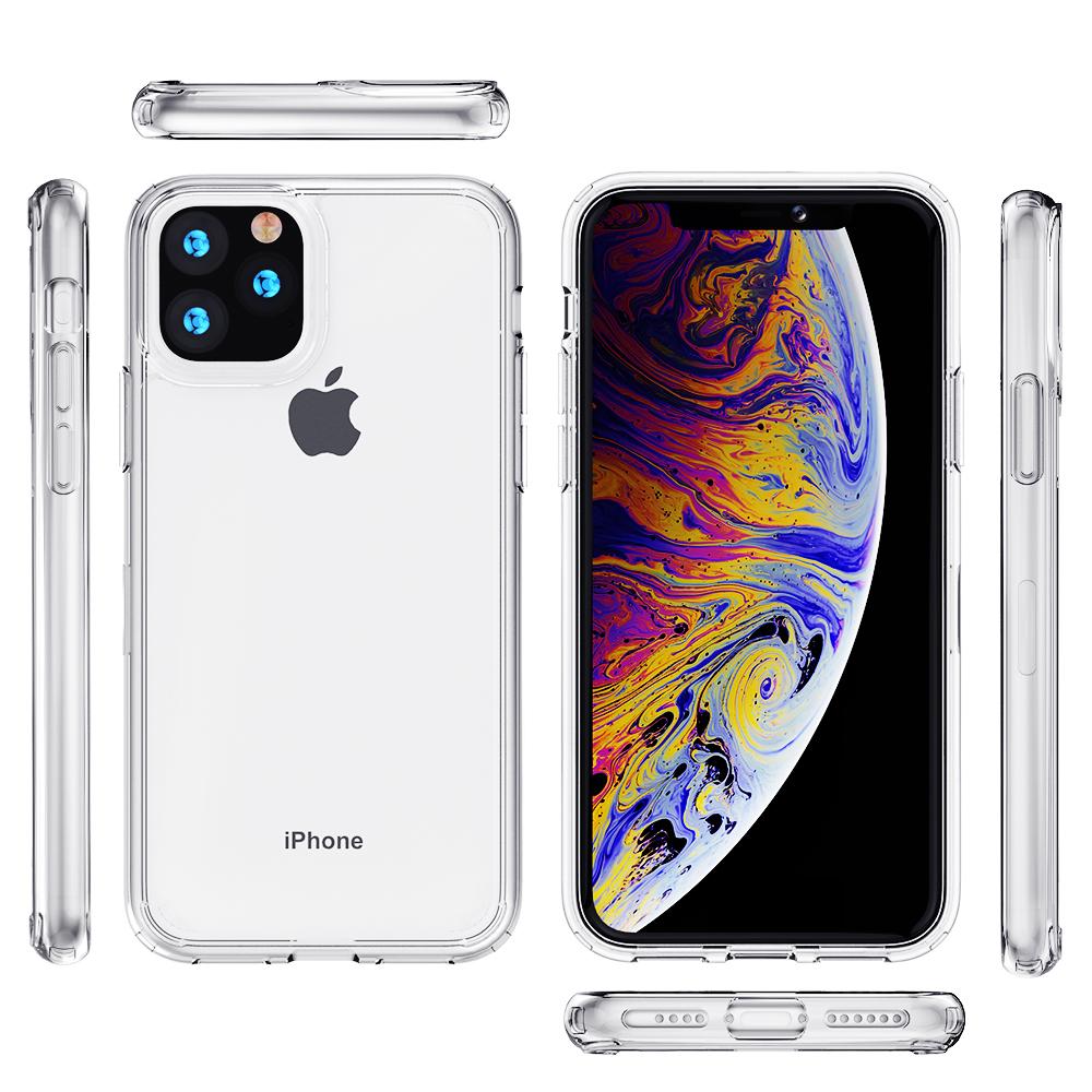 Wholesale factory cheap Shockproof clear TPU ACRYLIC Cell Phone Case For iphone 11pro