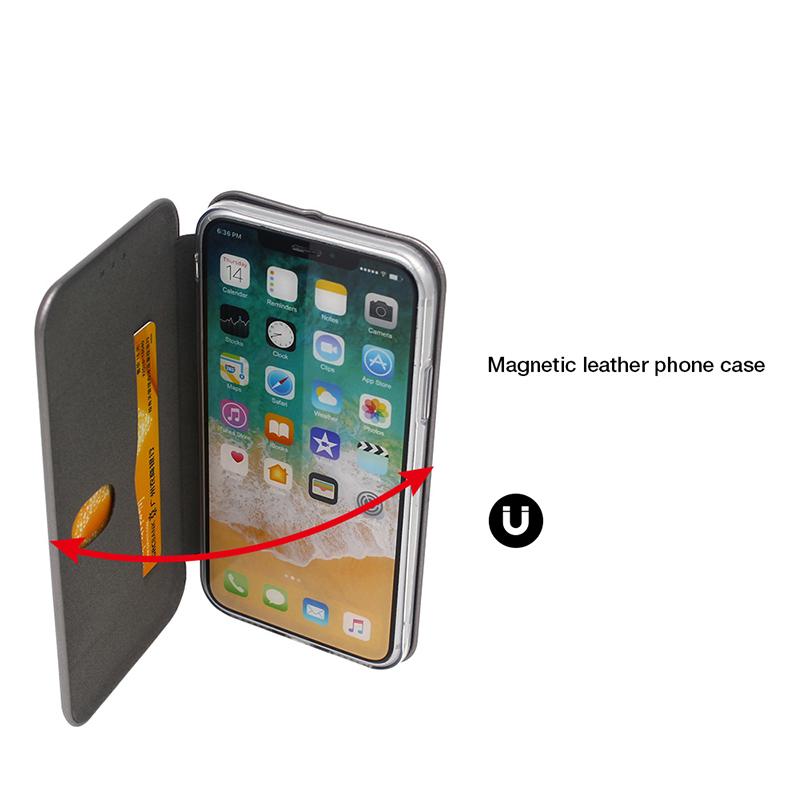 Cell Phone Case for iPhone XR Creative PU Leather Phone Card Holder Case for iPhone 11 Flip Cover